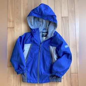 Oshkosh B’gosh fleece lined rain jacket 4T